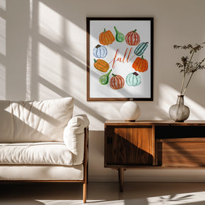 Fall pumkins Poster