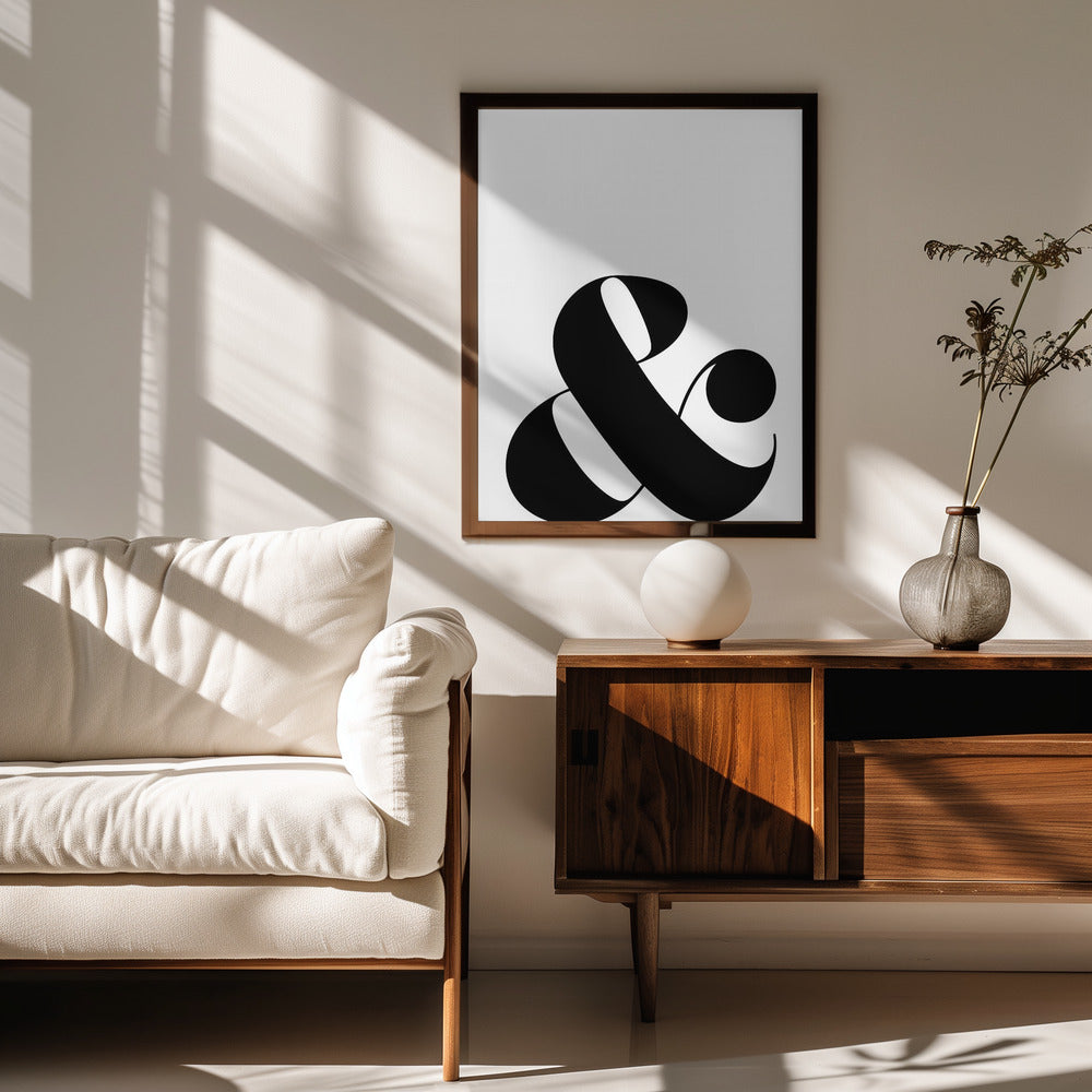 Scandi ampersand Poster