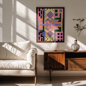 Peru Rug Pattern Poster