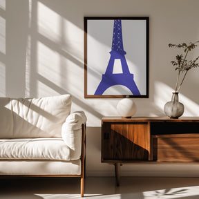 Eiffel Bleu Poster