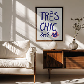 Tres Chic Blue Poster