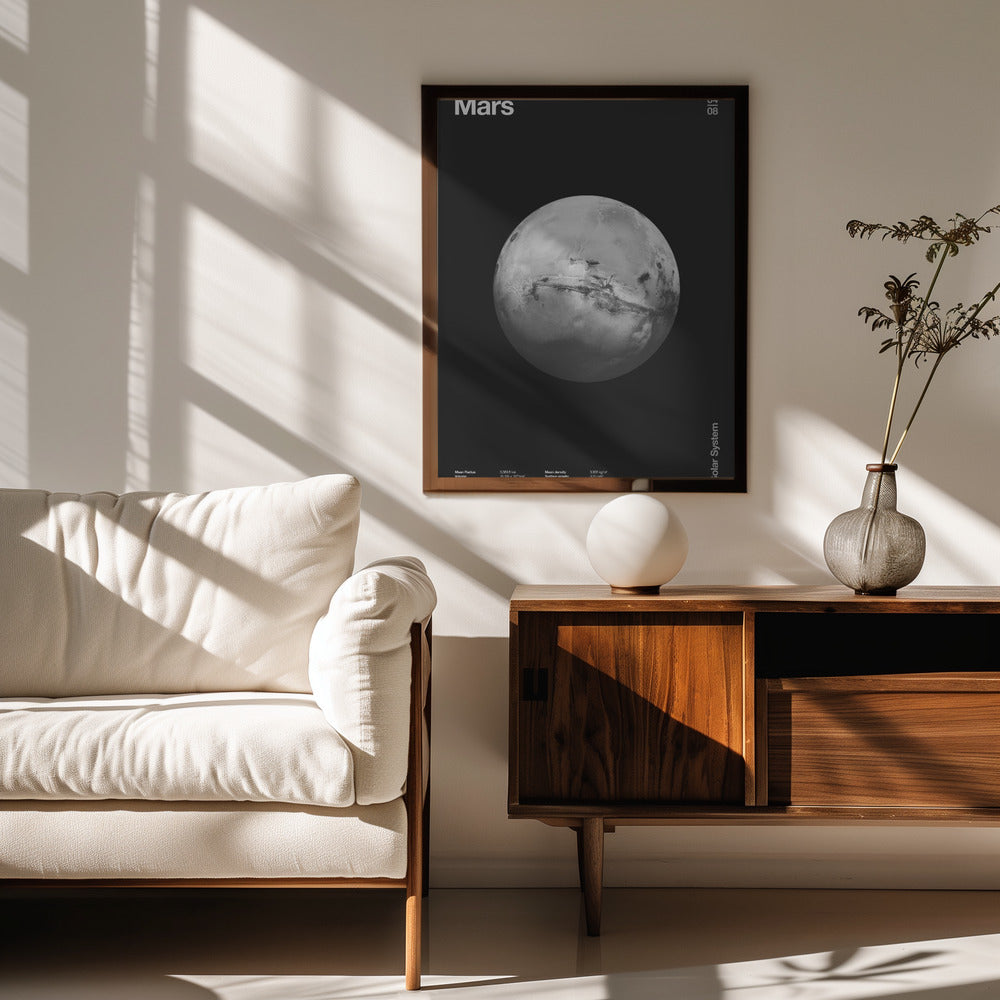 Solar System Mars Poster