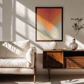 Rainbow Chevrons Poster