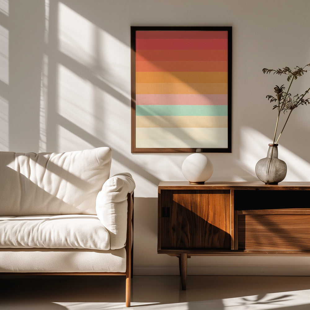 Rainbow Chevrons Poster