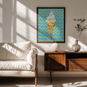 Ice Cream Blue Poster