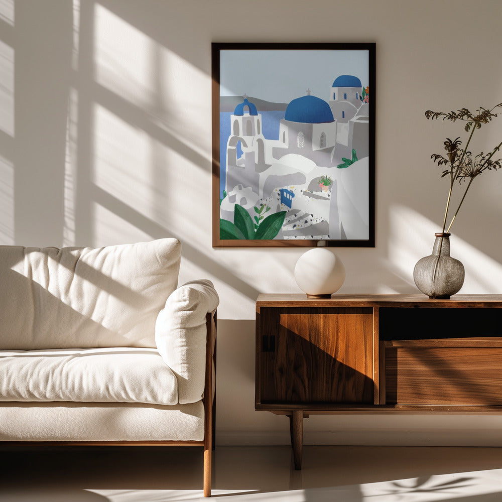 Santorini island Poster