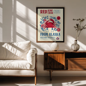 Crab kitchen print Poster