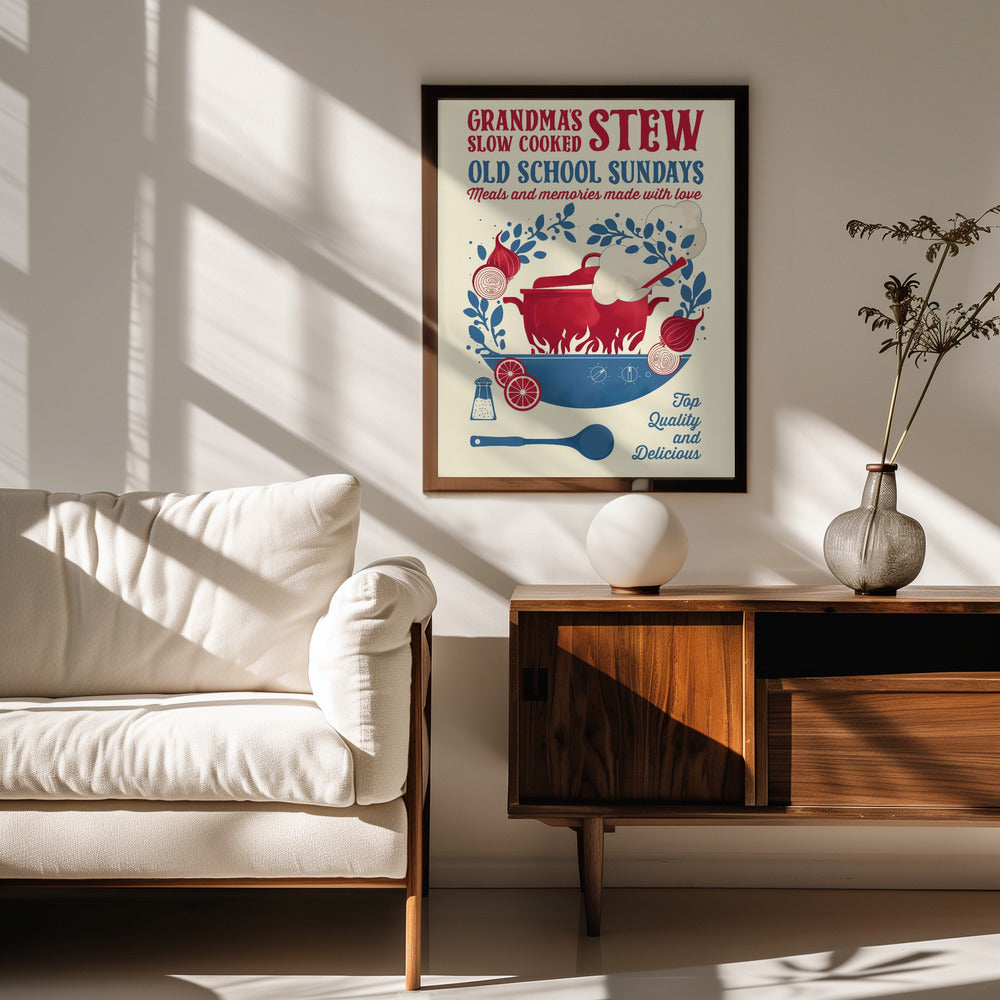 Grandmas Stew kitchen print Poster