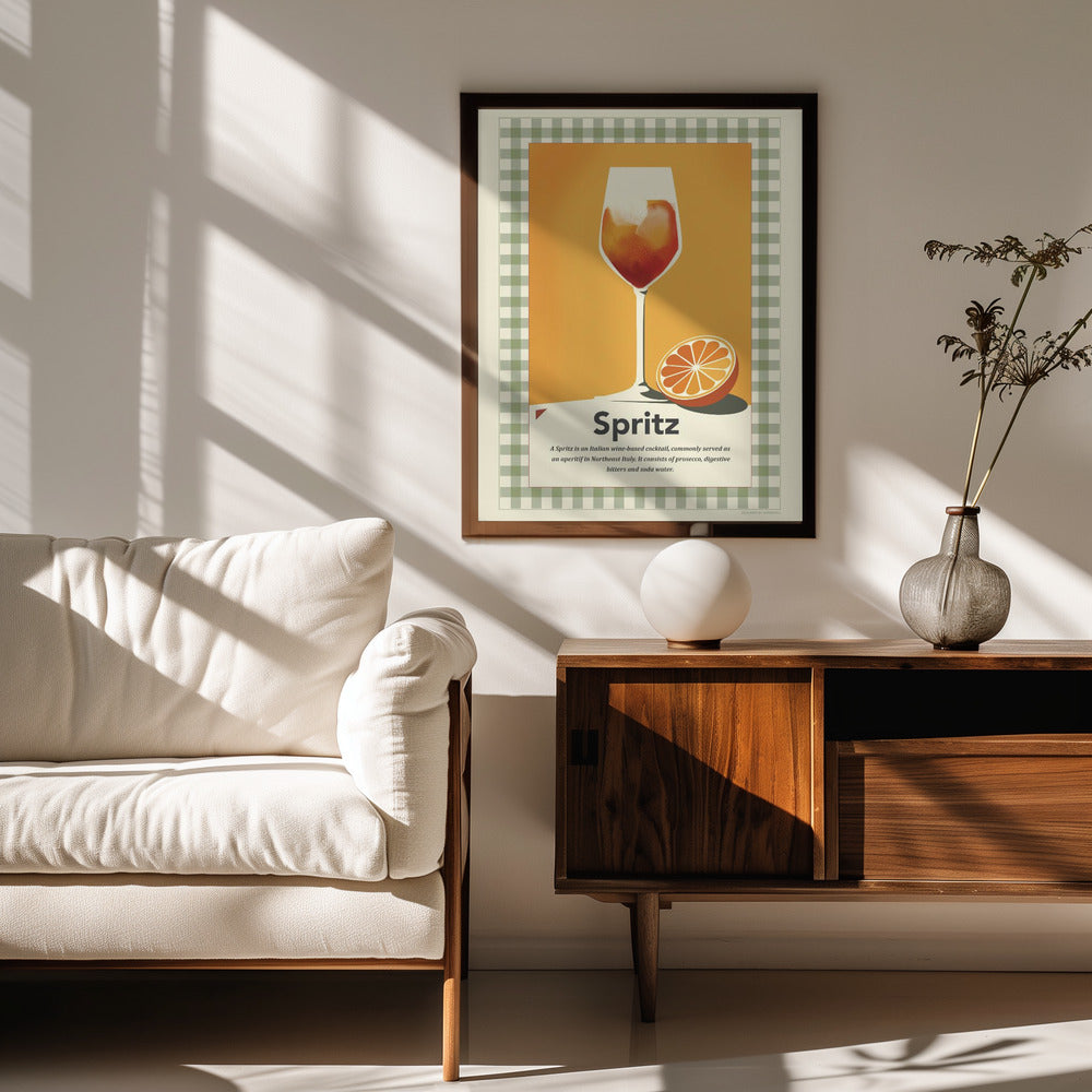 Spritz retro print Poster