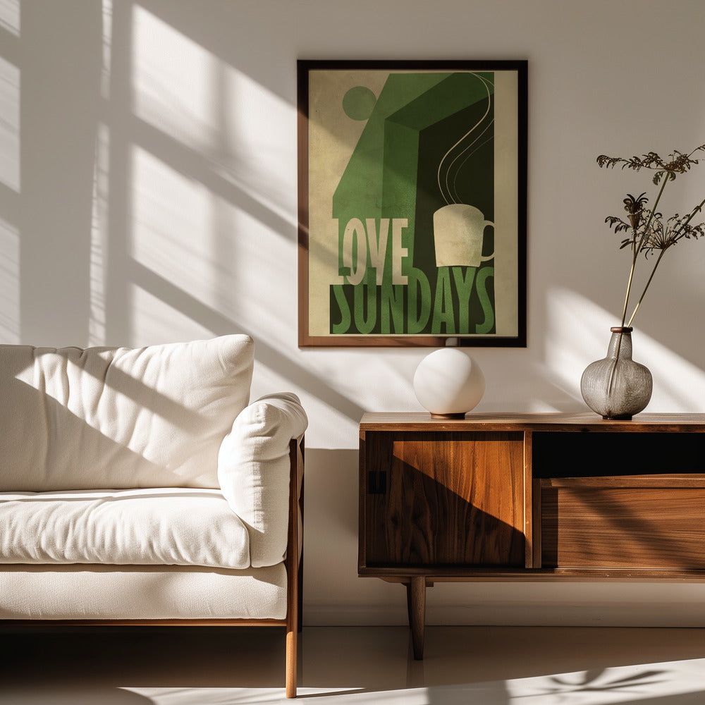 Love Sunday print Poster