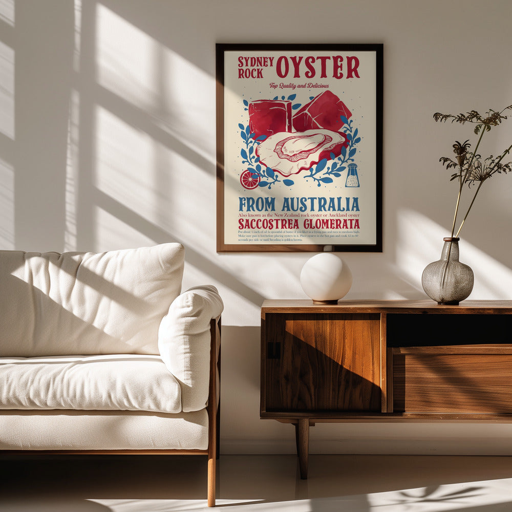 Oyster kitchen decor Poster