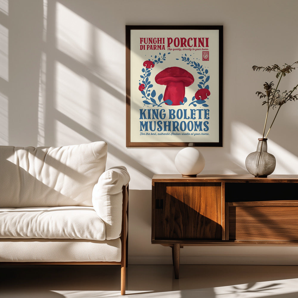 Porcini kitchen print Poster