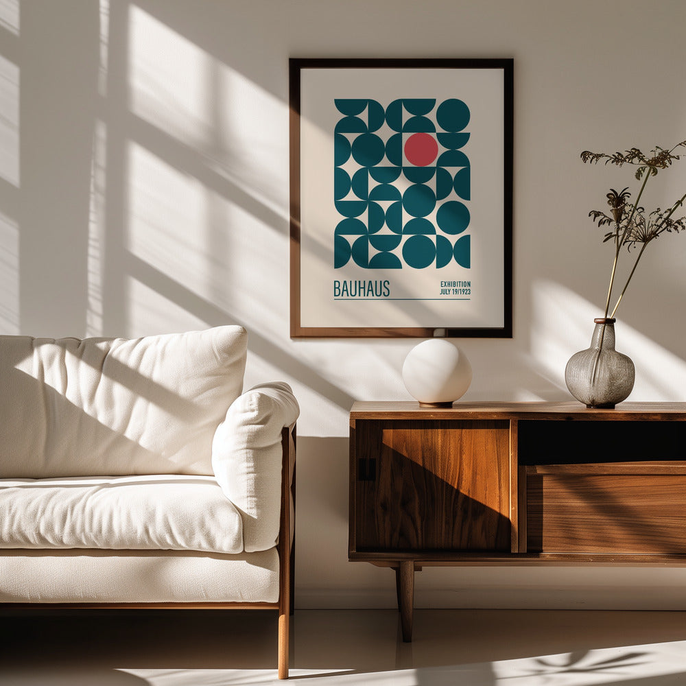 Bauhaus Mavi Kureler Poster