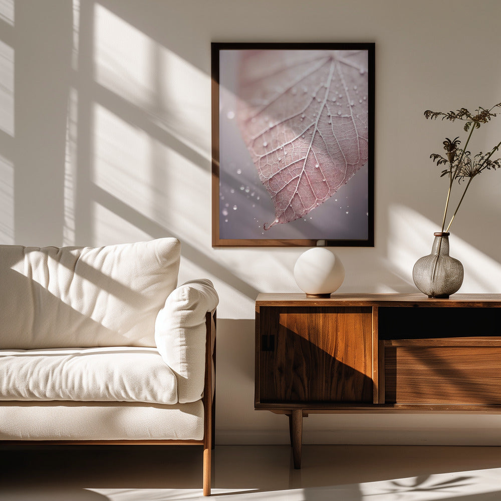 Rosy Leaf Poster