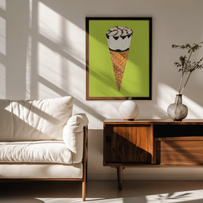 Cornetto On Pistachio Poster