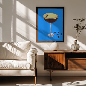 Espresso Martini Blue Poster