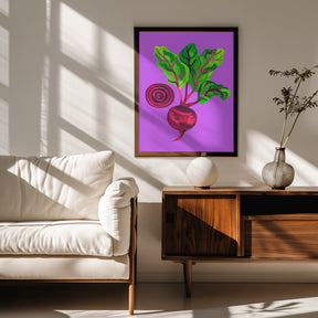 Beetroot Swirl Purple Poster