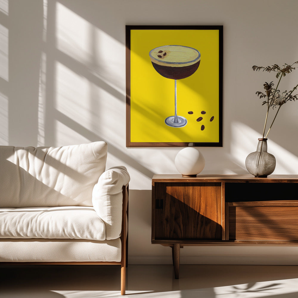 Espresso Martini Buttercup Yellow Poster