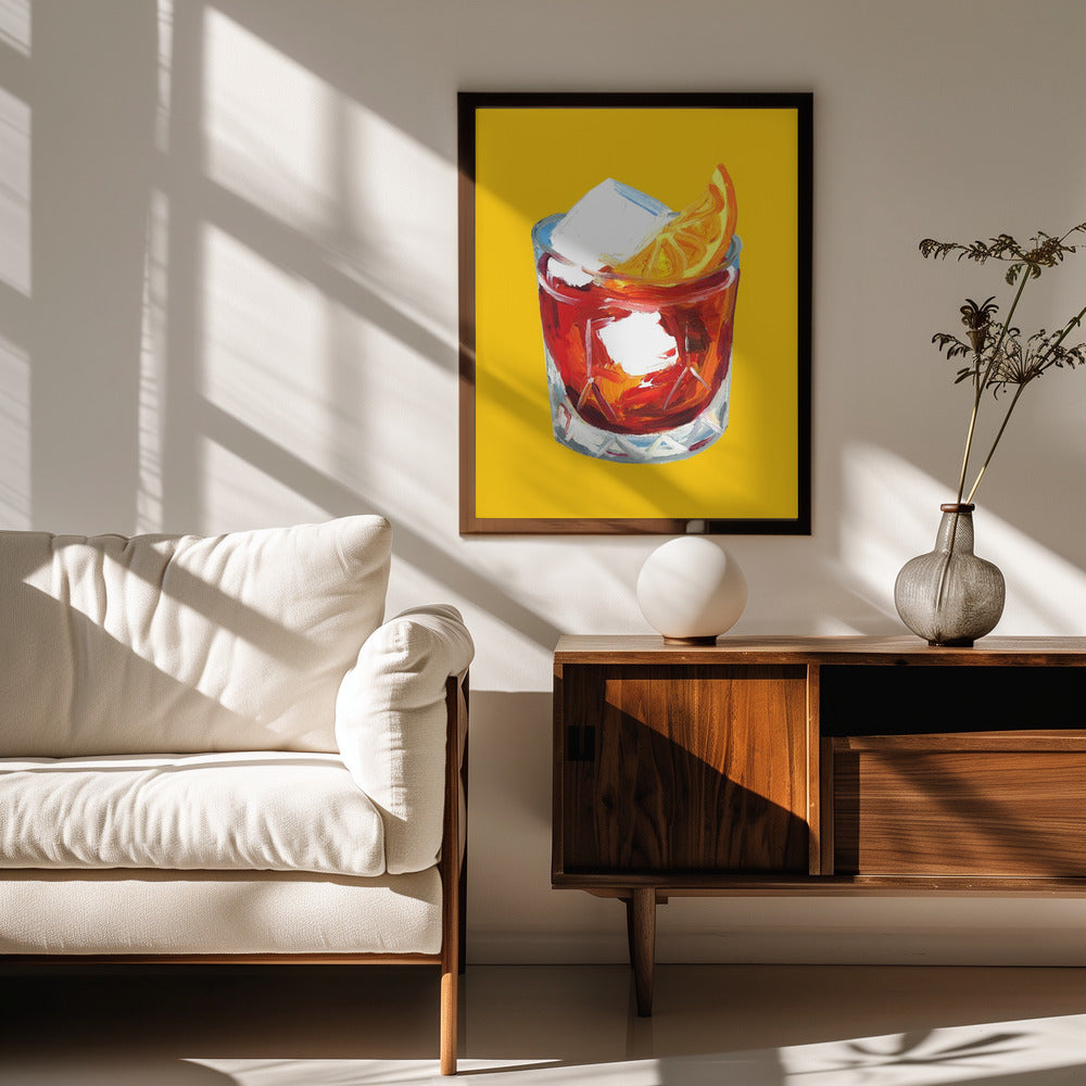 Negroni Sunshine Yellow Poster