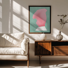 Stone Sculpture In Pink Poster