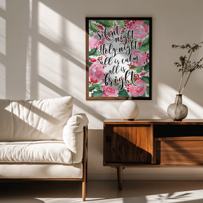 Floral silent night Poster