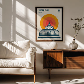 Sefton Park Palm House Travel Print Poster