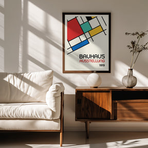 Bauhaus Geometric Design Retro Poster