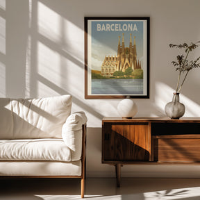 Barcelona Travel Print Poster