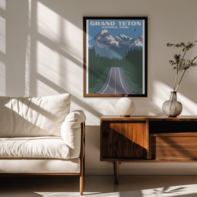 Grand Teton National Park Travel Print Poster