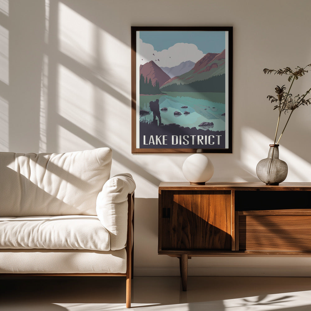 Lake District Travel Print Poster