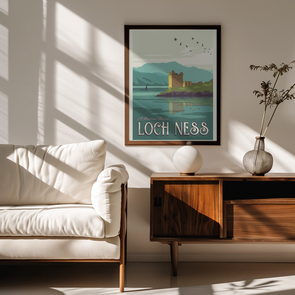 Loch Ness Travel Print Poster