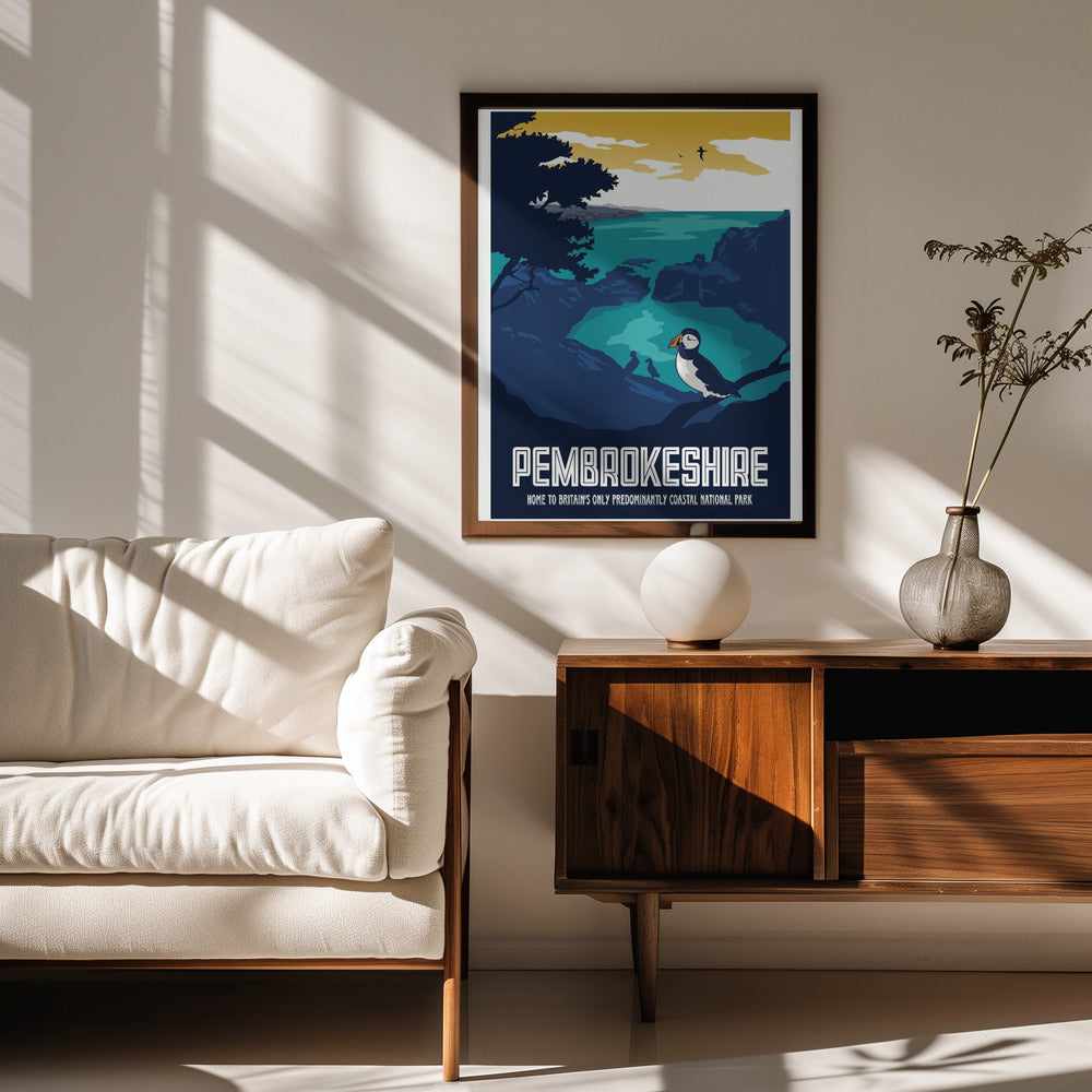 Pembrokeshire Travel Print Poster