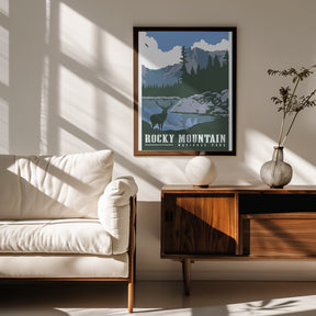 Rocky Mountain National Park Travel Print Poster