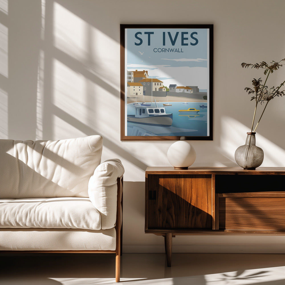 St Ives Travel Print Poster