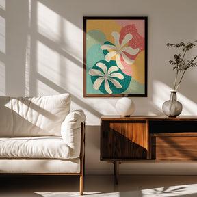 Abstract Flowers Poster