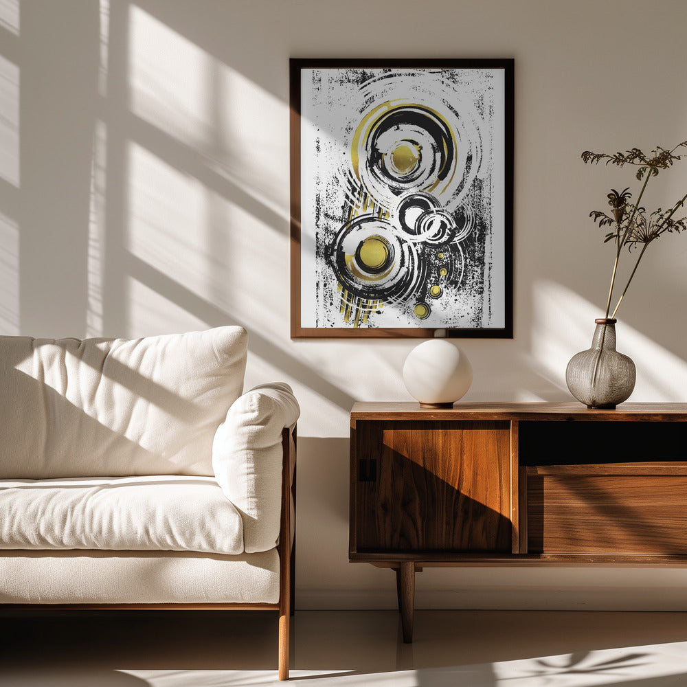 ABSTRACT ART Orbits Poster