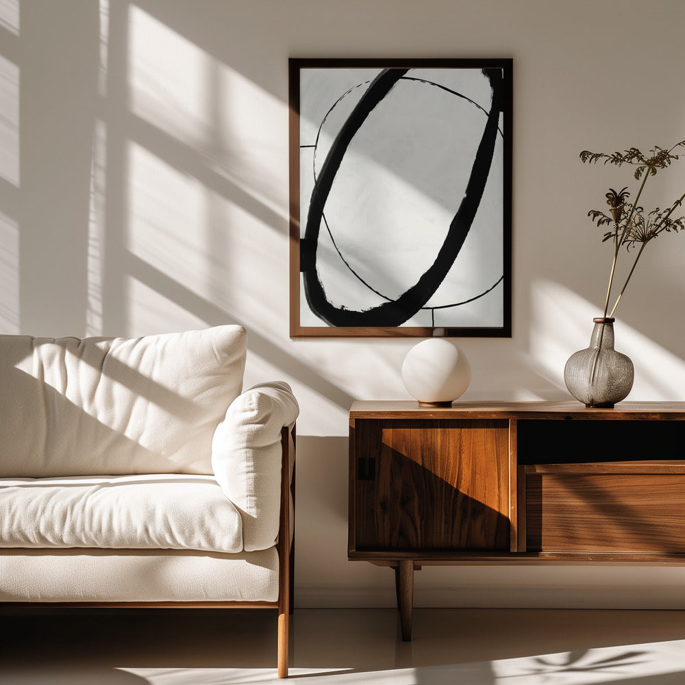 Black Strokes No 11 Poster