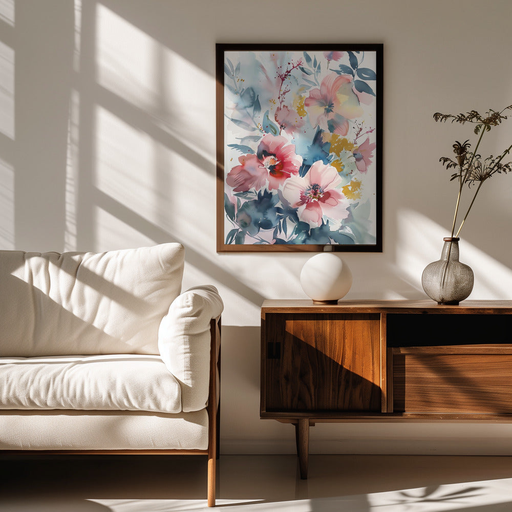 Watercolor Floral No. 4 Poster