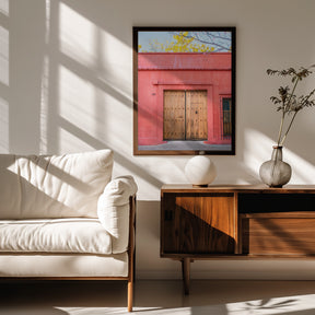 The Wooden Door | Botanical Oaxaca Mexico Poster