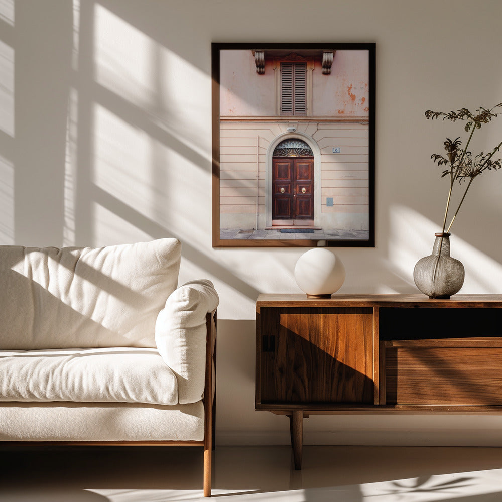 Bologna in Pink | Italy travel photography Poster