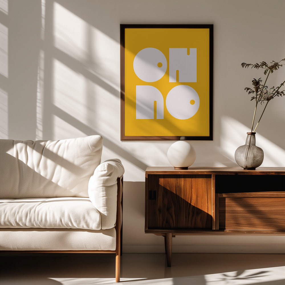 Oh No Yellowratio 3x4 Print By Bohonewart Poster