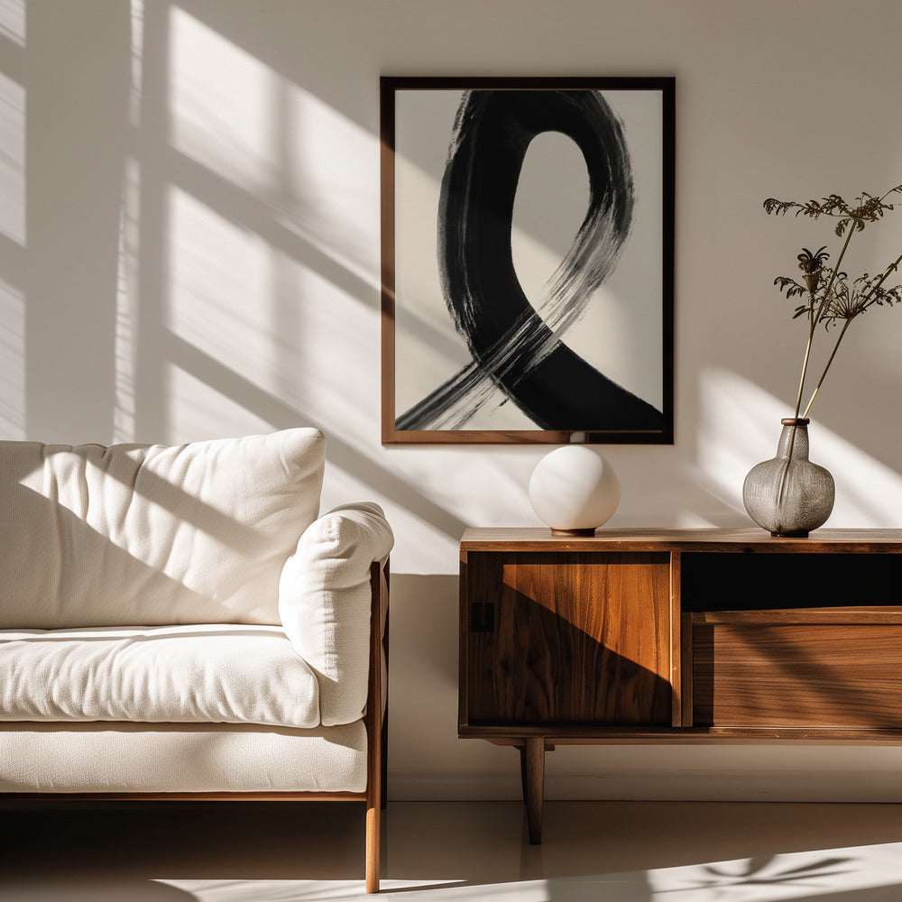 Black Strokes No 27 Poster