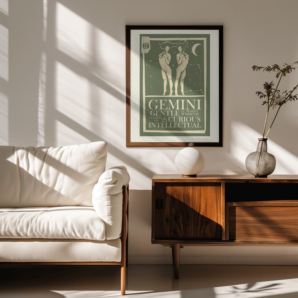 Gemini Zodiac Poster Poster