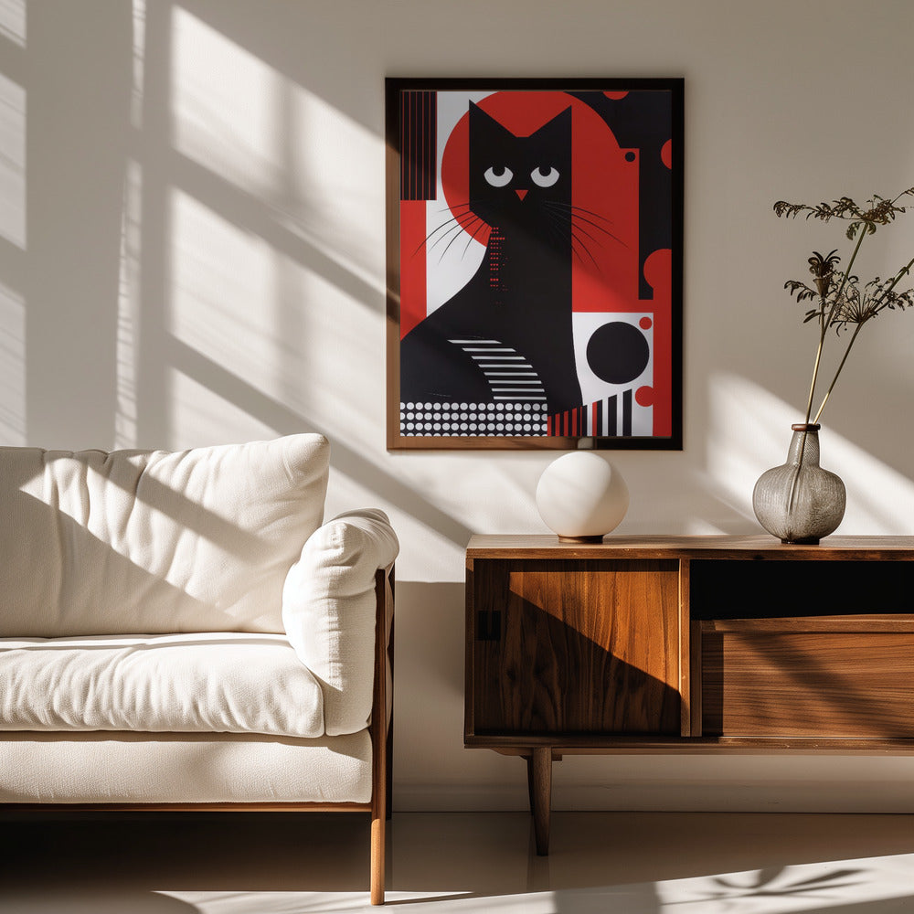 The Abstract Cat Poster