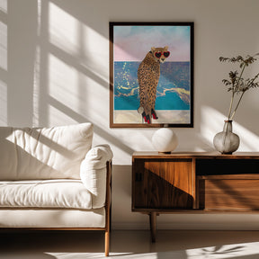 Cheetah on holiday Poster