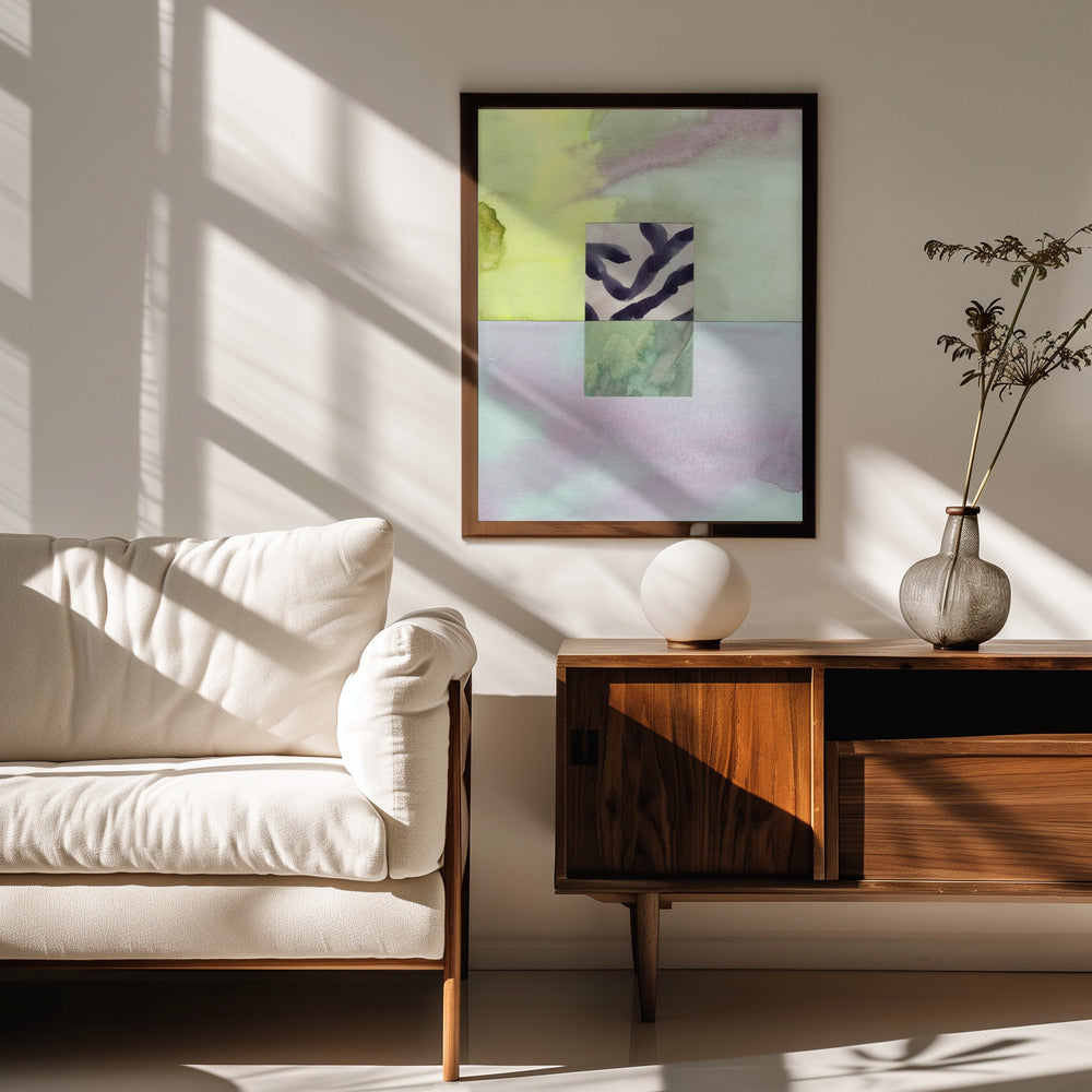 Watercolor abstract composition 8 Poster