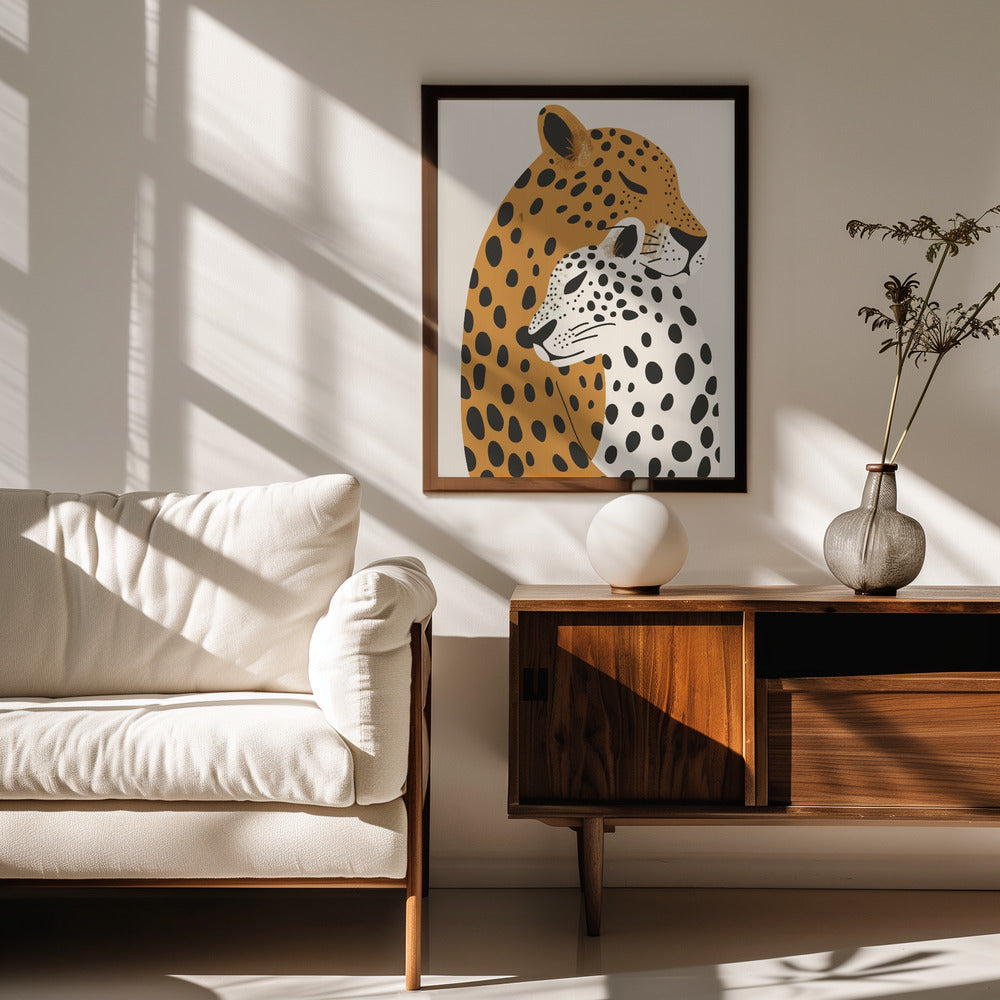 Leopard Mom Poster