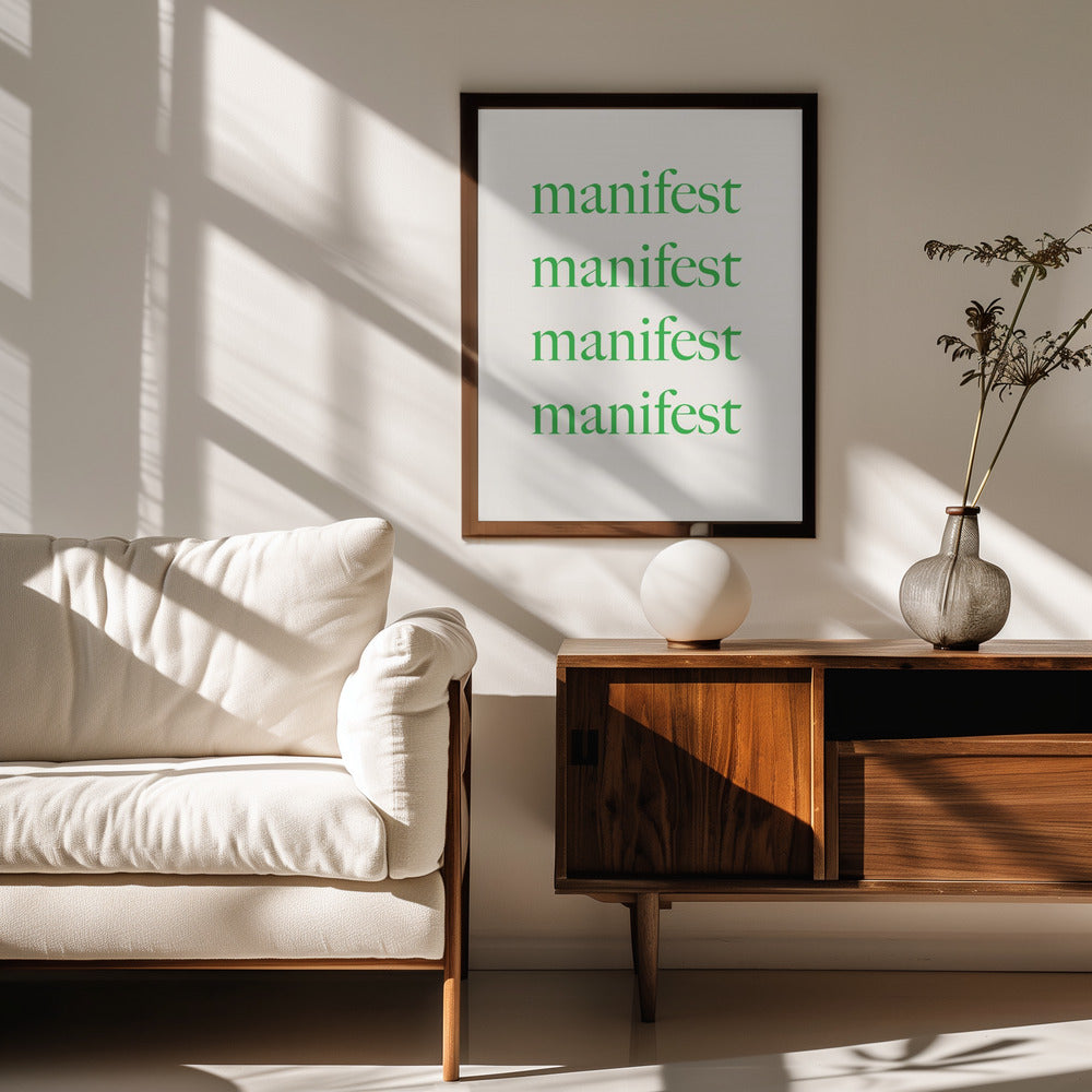 Manifestgreenbeige Ratio2x3 Poster