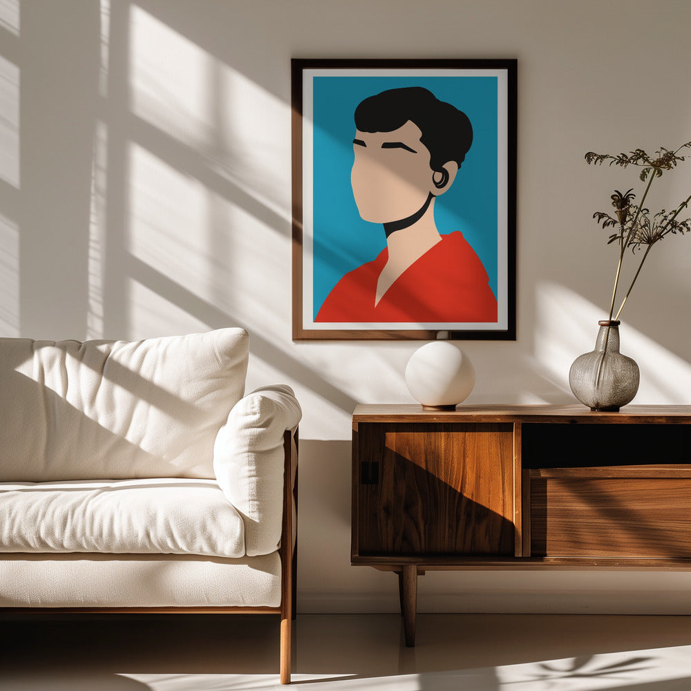 Audrey Hepburn Minimalist Pop Art Poster