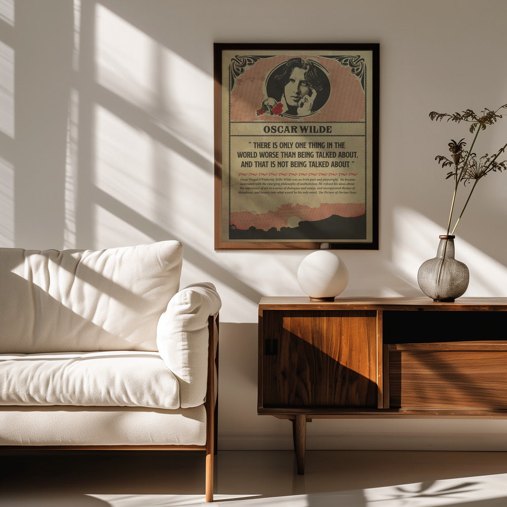 Oscar Wilde Print Poster